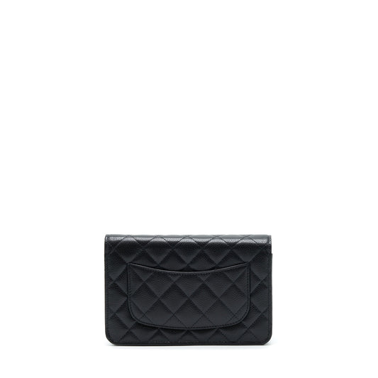 Chanel Classic Wallet On Chain Caviar Black L