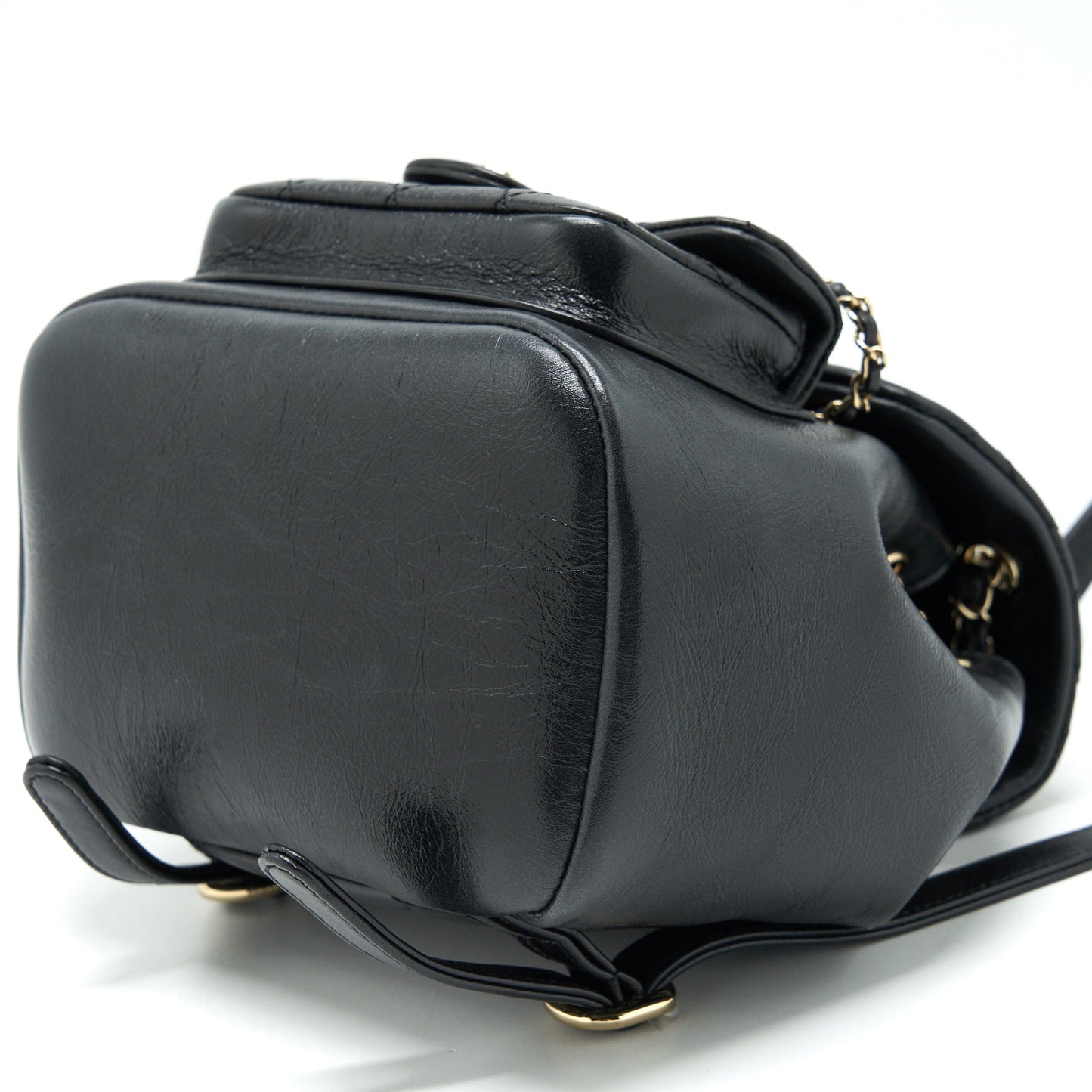 Chanel 22C mini Duma backpack calfskin Black L