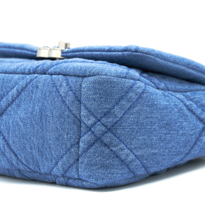Chanel 22P Denim Small 19 Bag light blue Gold/Sliver Hardware
