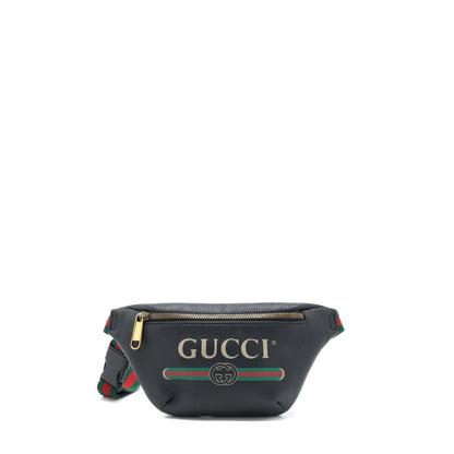 Gucci Mini Gucci Print Belt Bag Black
