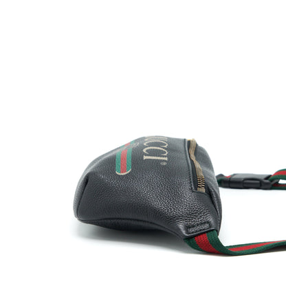 Gucci Mini Gucci Print Belt Bag Black