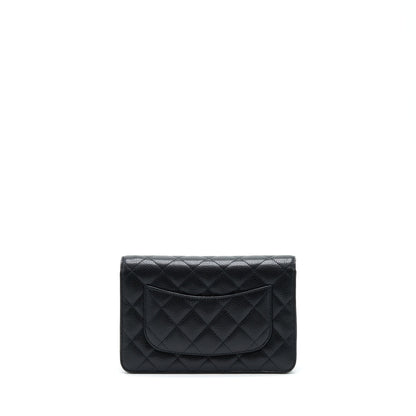 Chanel Classic Wallet On Chain Caviar Black