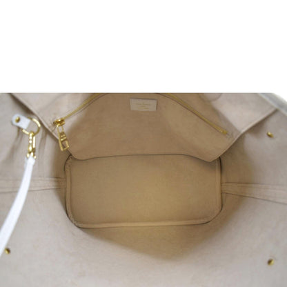 LOUIS VUITTON Neverfull MM Spring City Leather Tote Shoulder Bag Bicolor