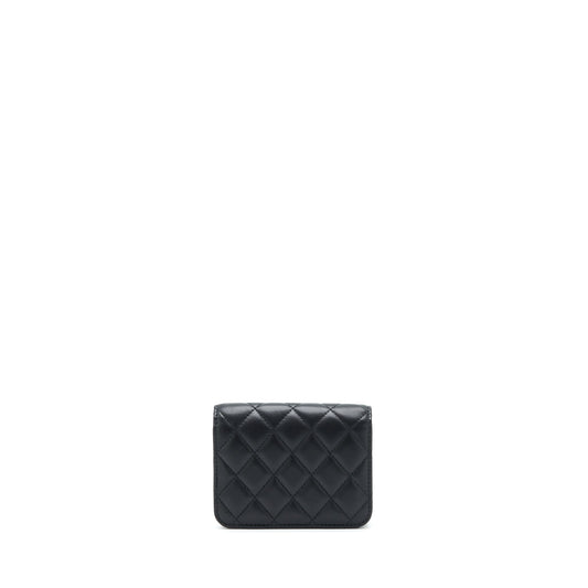 Chanel Pearl Crush Mini Flap Belt Bag Lambskin Black