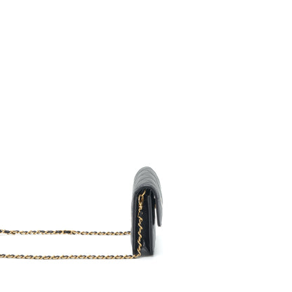 Chanel Pearl Crush Mini Flap Belt Bag Lambskin Black