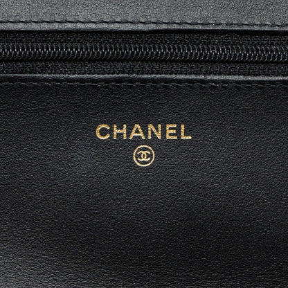 Chanel 2.55 Reissue Lucky Charms Wallet On Chain Aged Calfskin Black