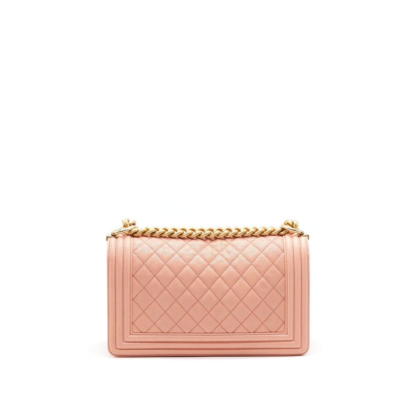 CHANEL MEDIUM BOY CHANEL BAG CAVIAR PINK