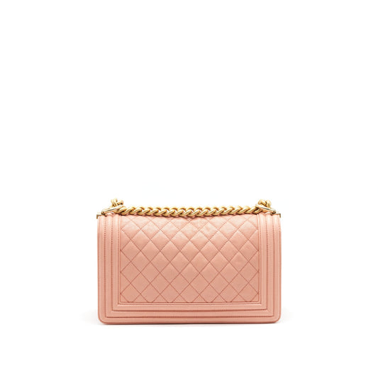 CHANEL MEDIUM BOY CHANEL BAG CAVIAR PINK