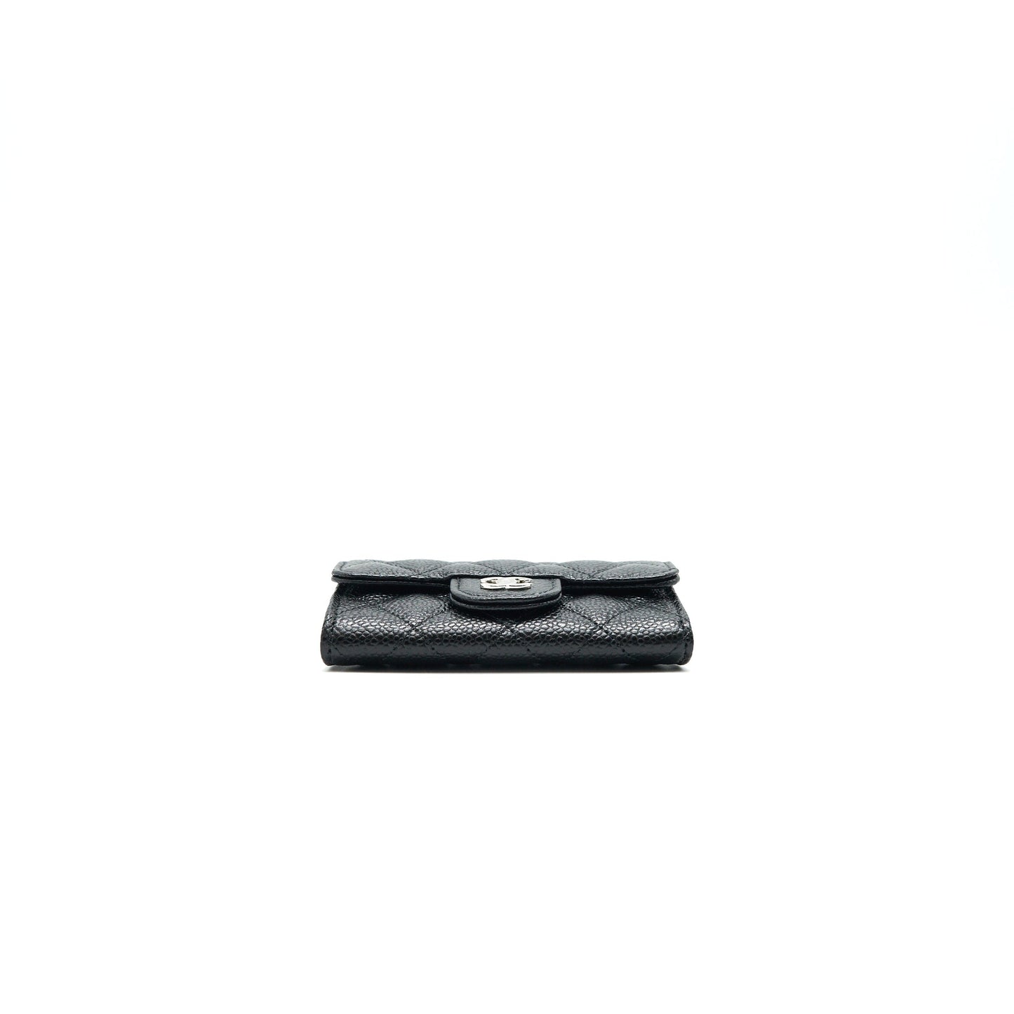CHANEL Classic Card Holder Grained Calfskin  Black