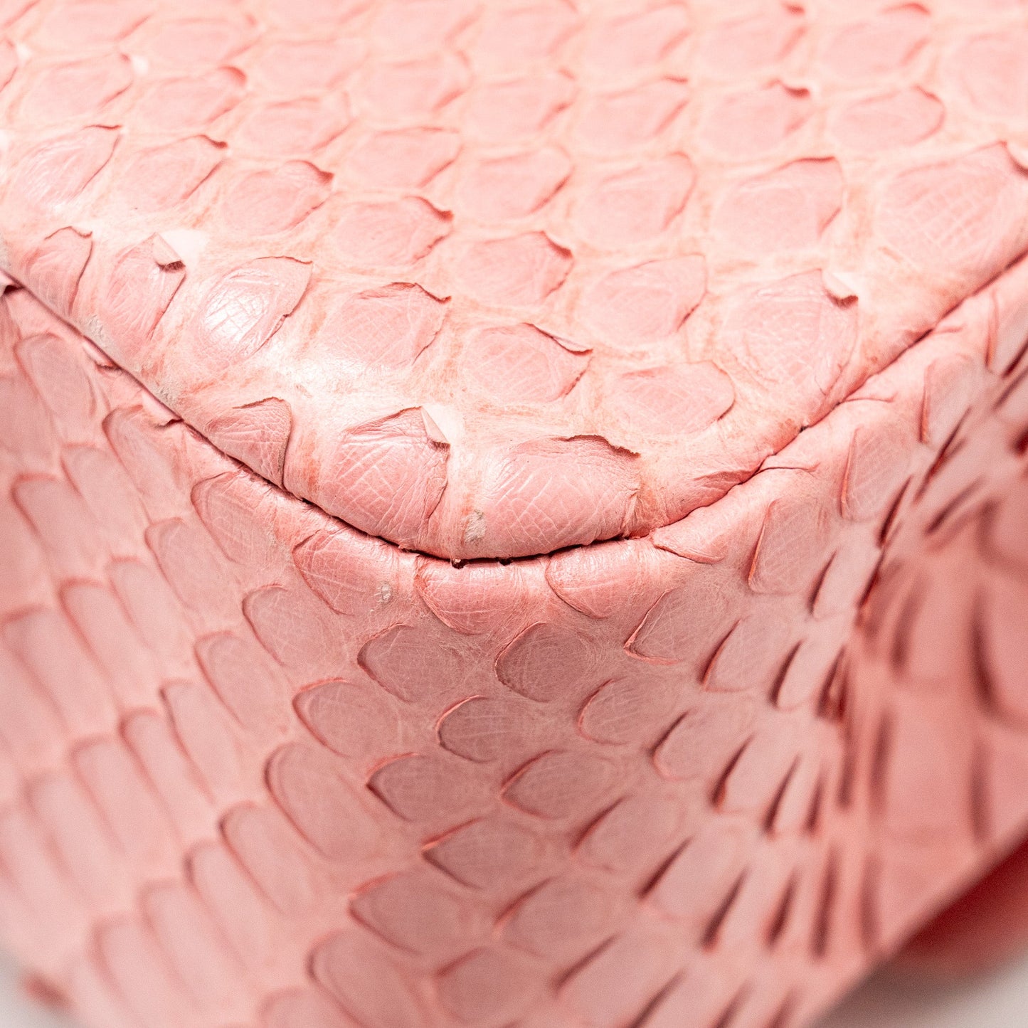 Chanel Medium Flap Bag with Detailed Charms Python Pink
