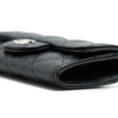 CHANEL Classic Card Holder Grained Calfskin  Black