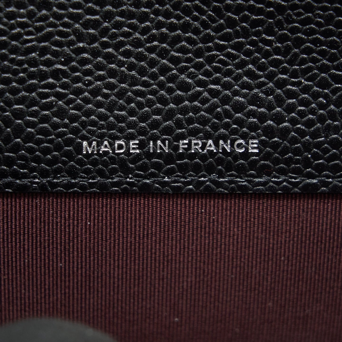 CHANEL Classic Card Holder Grained Calfskin  Black