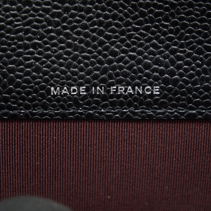 CHANEL Classic Card Holder Grained Calfskin  Black