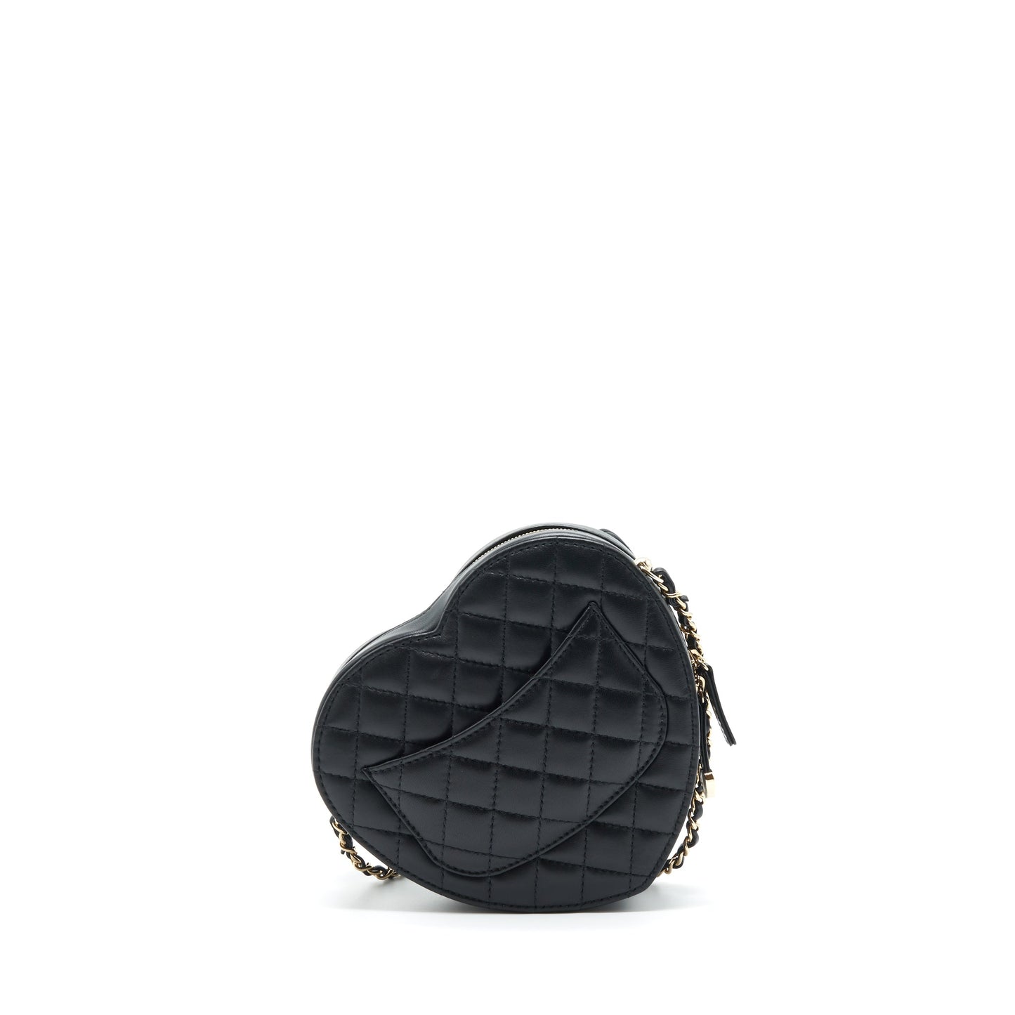 Chanel 22S Heart Bag Lambskin Black L