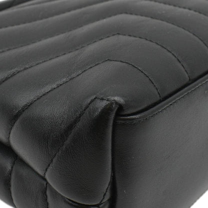 YVES SAINT LAURENT Loulou Toy Matelasse Leather Crossbody Bag Black