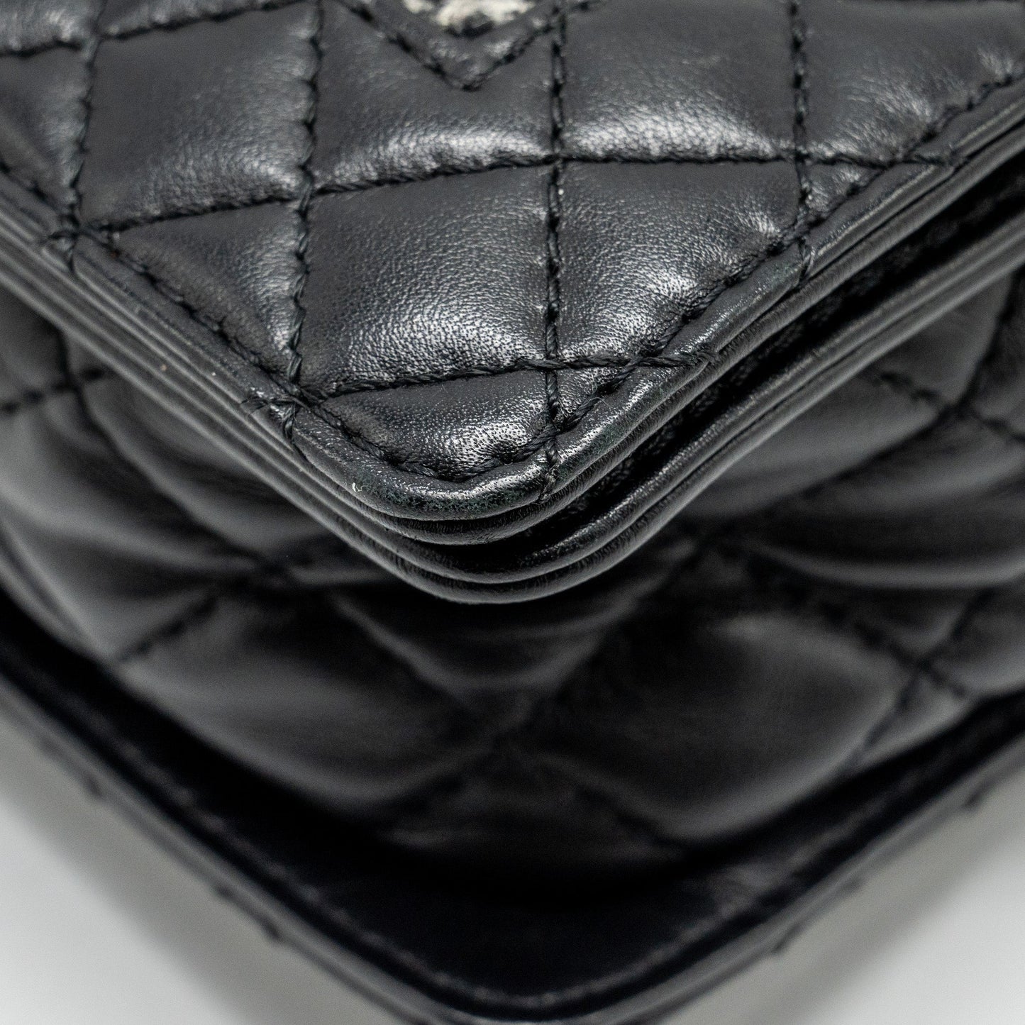 Chanel Multi Chain Boy Bag Calfskin/Tweed Black