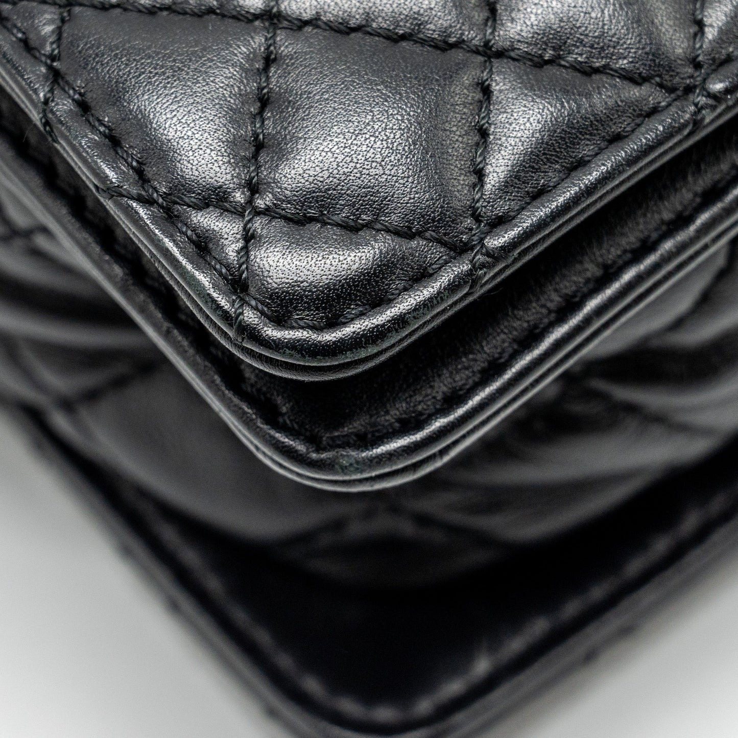 Chanel Multi Chain Boy Bag Calfskin/Tweed Black
