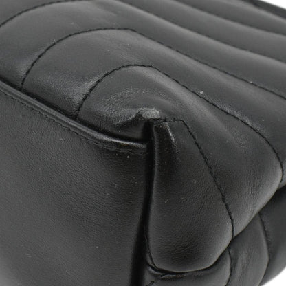 YVES SAINT LAURENT Loulou Toy Matelasse Leather Crossbody Bag Black