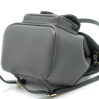 Chanel Mini Duma Backpack Lambskin Grey L (Microchip)