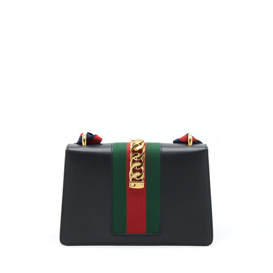 Gucci Small Sylvie Shoulder Bag Black