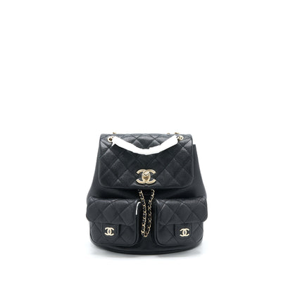 Chanel 23P Triple Pack Backpack Caviar Black L (Microchip)