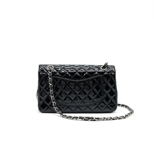 Chanel Patent Leather Medium Classic Double Flap bag Black