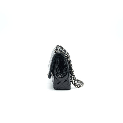 Chanel Patent Leather Medium Classic Double Flap bag Black