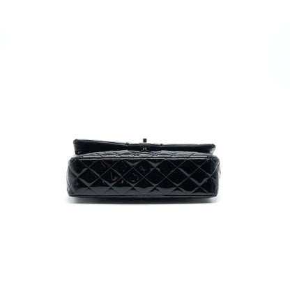 Chanel Patent Leather Medium Classic Double Flap bag Black