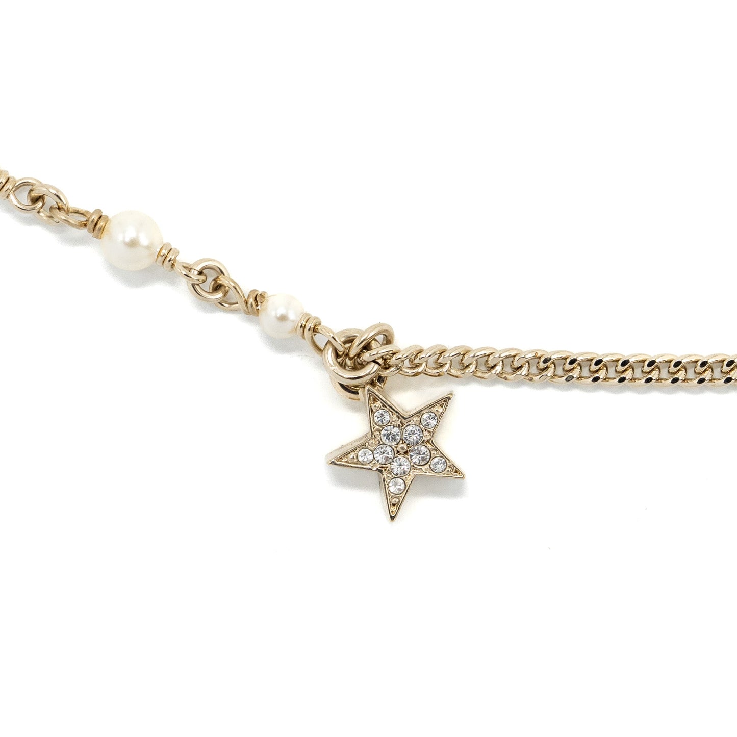 Chanel Micro Bag Necklace Pearl/ Crystal L