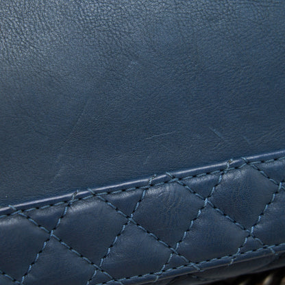 Chanel Boy Bag soft Calfskin Dark Blue ruthenium Hardware
