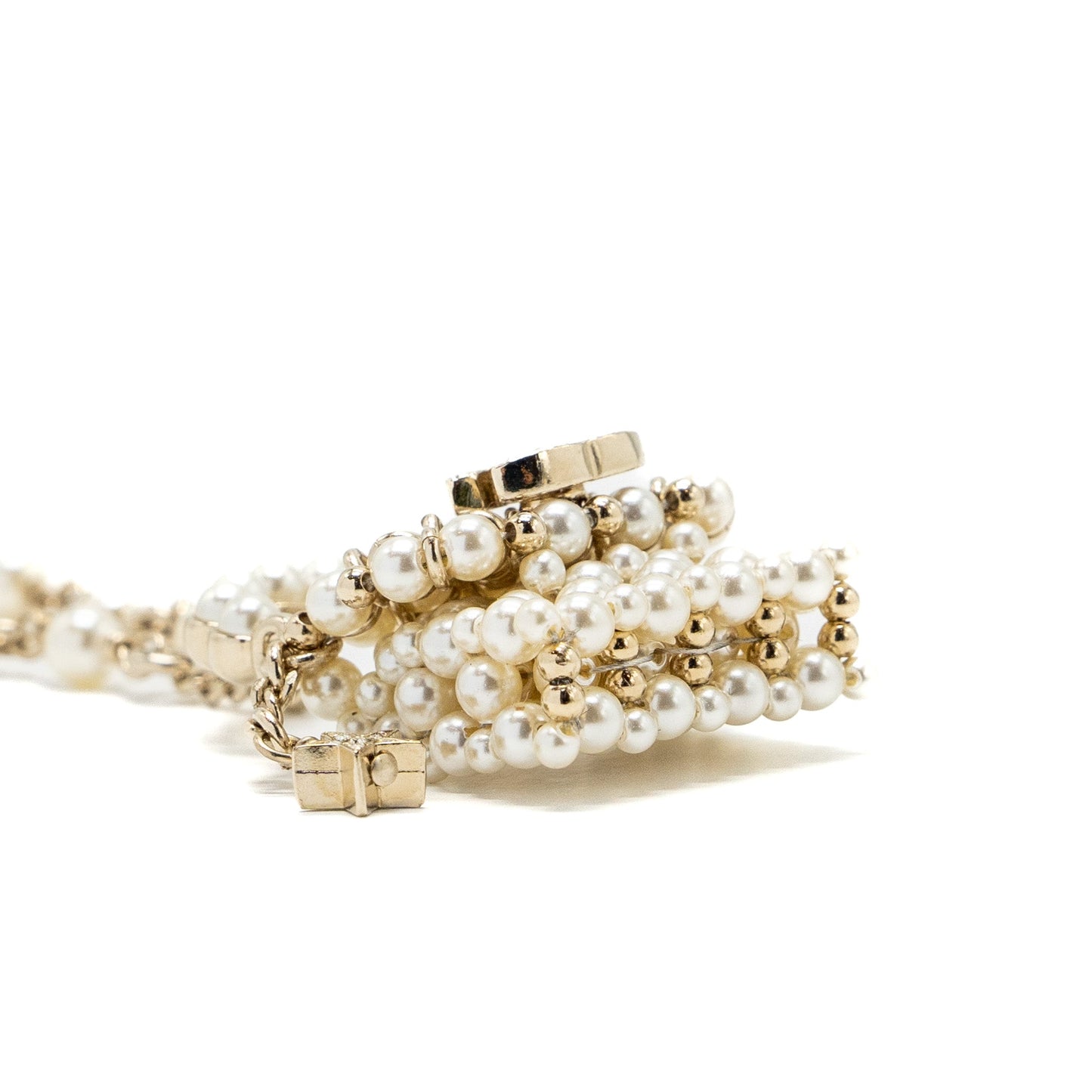 Chanel Micro Bag Necklace Pearl/ Crystal L