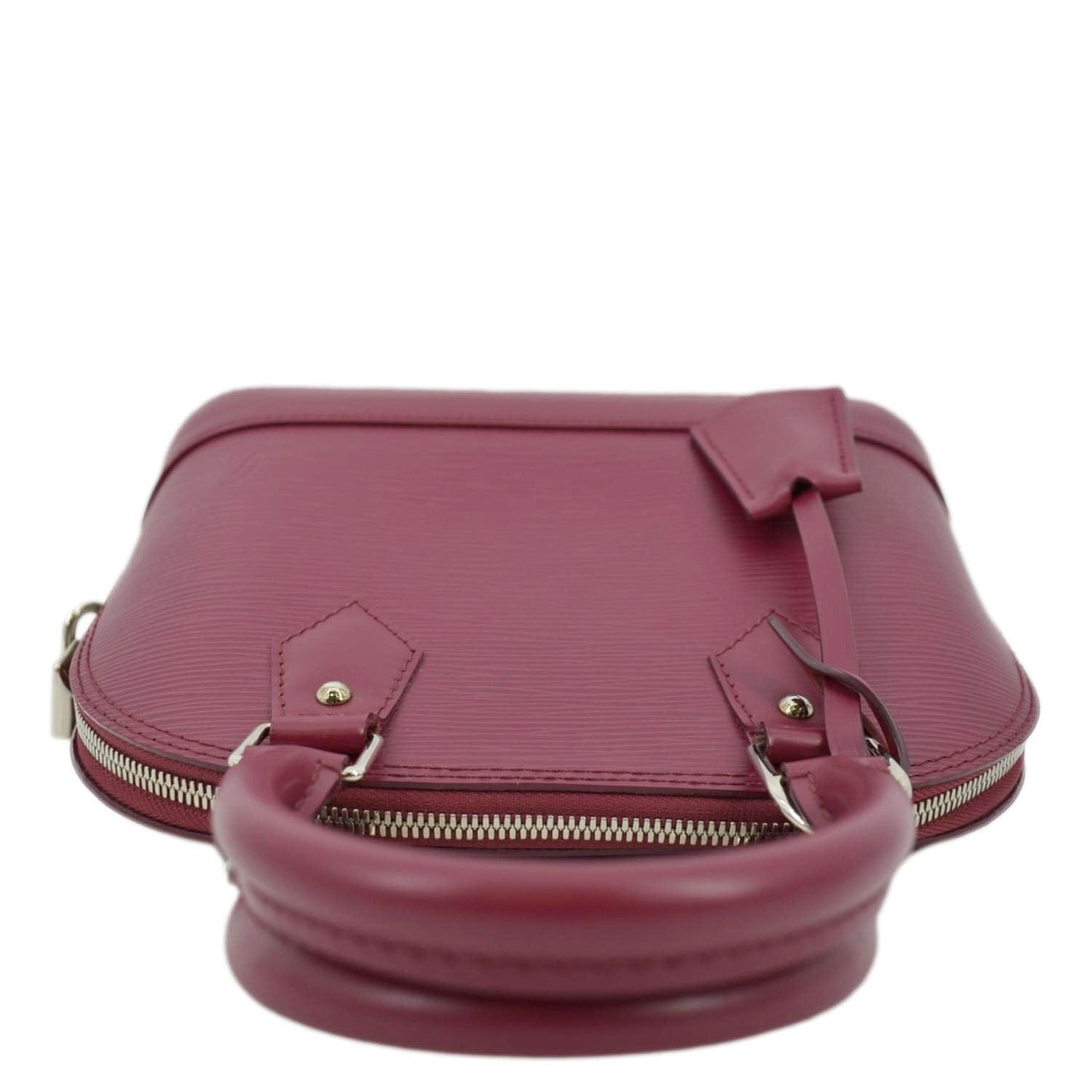 LOUIS VUITTON Alma BB Epi Leather Satchel Crossbody Bag Red