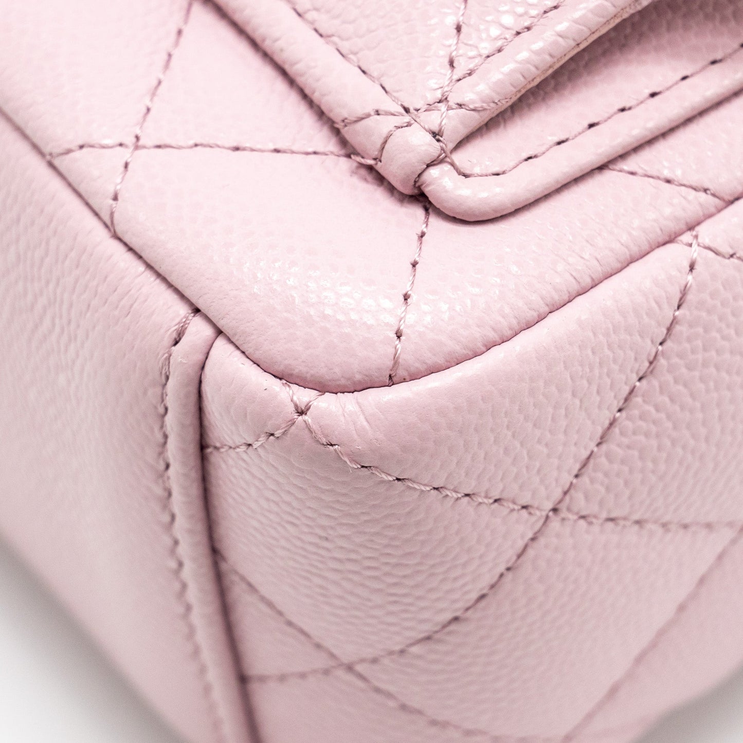 Chanel 24p Classic Mini Backpack Shiny Grained Calfskin Light Purple L (Microchip)