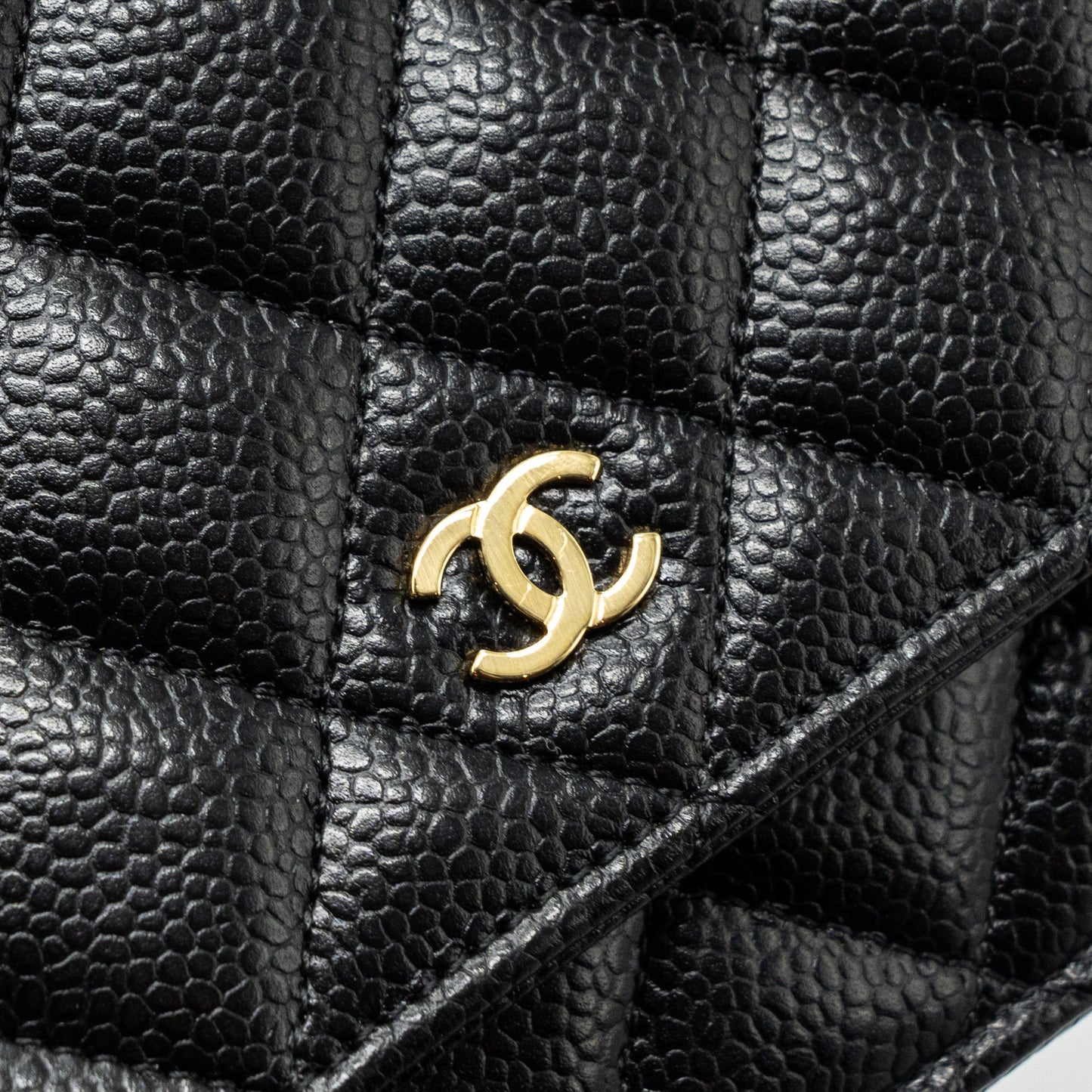 Chanel Classic Wallet On Chain Caviar Black (Microchip)