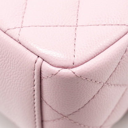 Chanel 24p Classic Mini Backpack Shiny Grained Calfskin Light Purple L (Microchip)