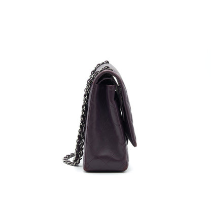 Chanel Maxi Double Flap Bag Lambskin Burgundy