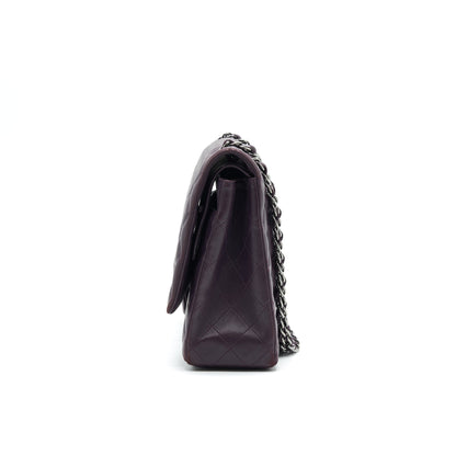 Chanel Maxi Double Flap Bag Lambskin Burgundy