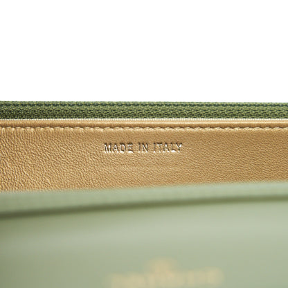 Chanel 21B Green  Pearl Crush Wallet On Chain