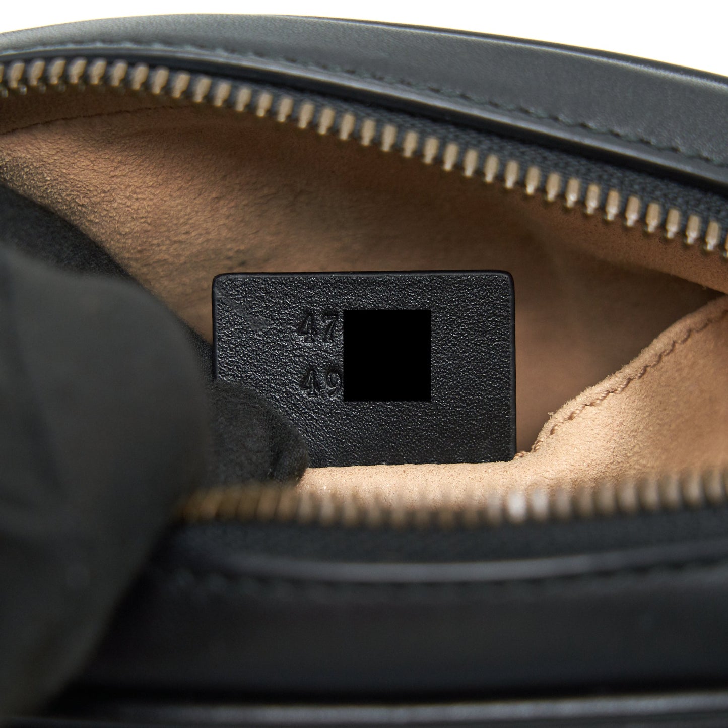 GUCCI GG MARMONT MATELASSE LEATHER BELT BAG BLACK SIZE 75