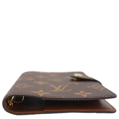 LOUIS VUITTON Agenda PM Monogram Canvas Planner Cover Brown