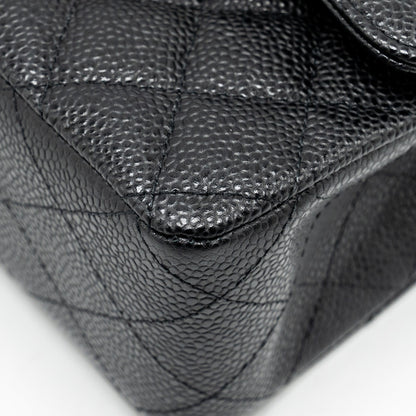 Chanel Medium Classic Double FLAP Bag Caviar Black