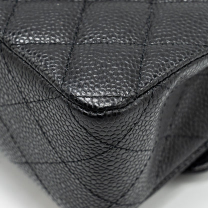 Chanel Medium Classic Double FLAP Bag Caviar Black