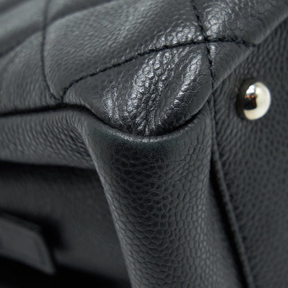 Chanel CC Logo Tote Bag Caviar Black