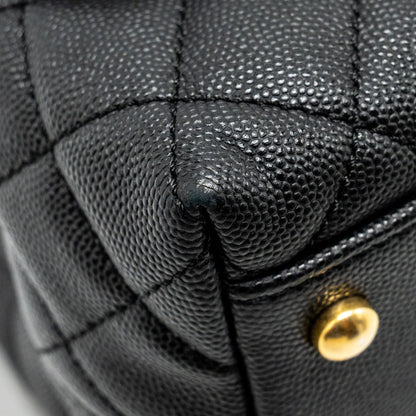 Chanel Medium Coco Handle Limited Edition Caviar Black  (microchip)