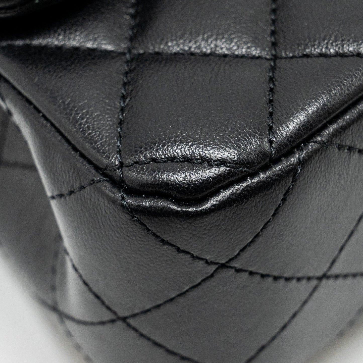 Chanel 24k Pearl Crush Mini Rectangular Flap Bag Shiny Lambskin Black  (microchip)