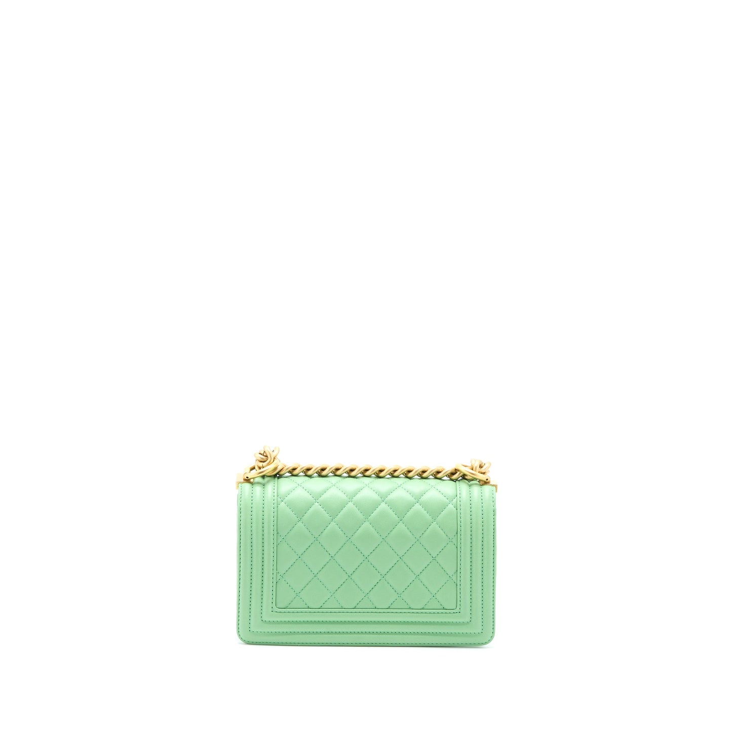 Chanel Small Boy Bag Calfskin Green