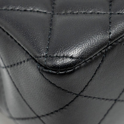 Chanel Mini Rectangular Flap Bag Lambskin Black L (microchip)