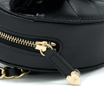 Chanel 22S Heart Belt Bag Lambskin Black L