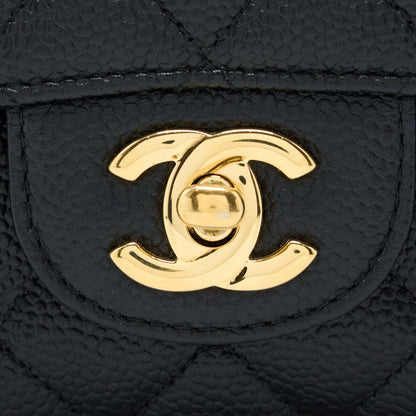 Chanel Medium Classic Double Flap Bag Caviar Black