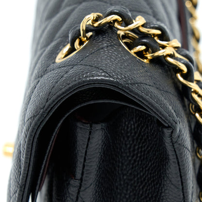 Chanel Medium Classic Double Flap Bag Caviar Black